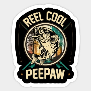 Reel Cool Peepaw Fishing Gift Sticker